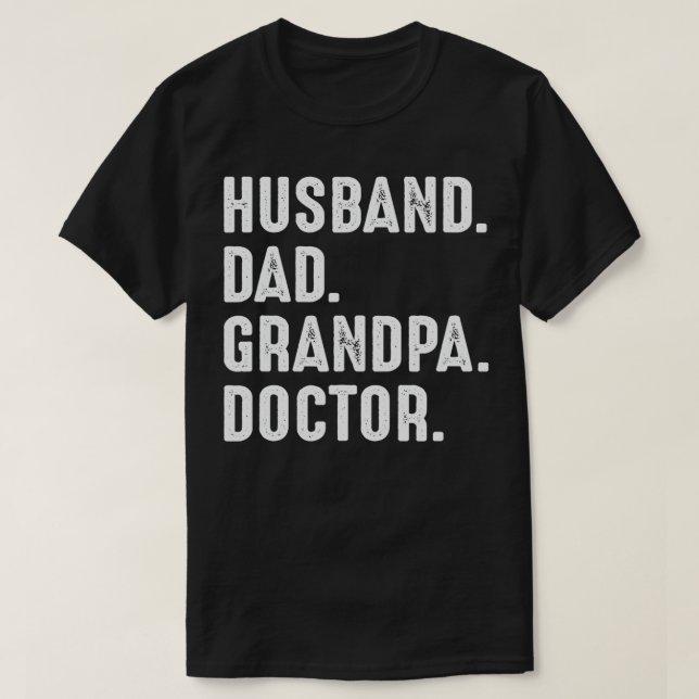 Manar Manar Grandpa for Läkare Birthday jul T Shirt (Design framsida)