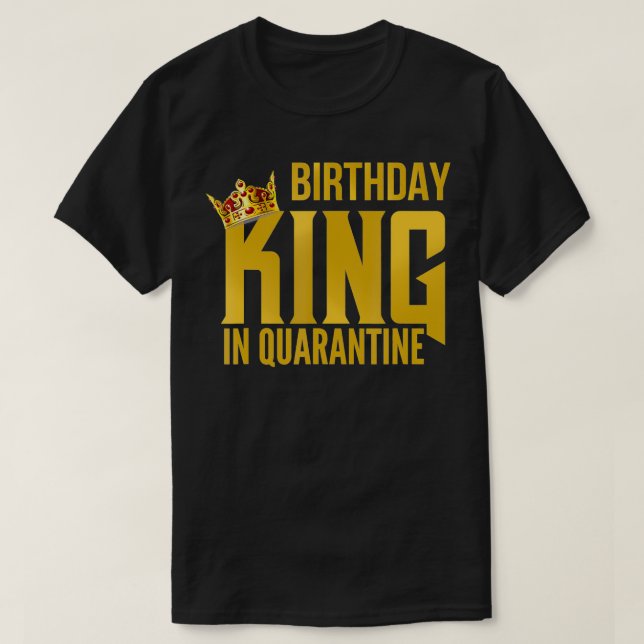Manar Manar helgdag Kung i karantängipsen Party gi T Shirt (Design framsida)