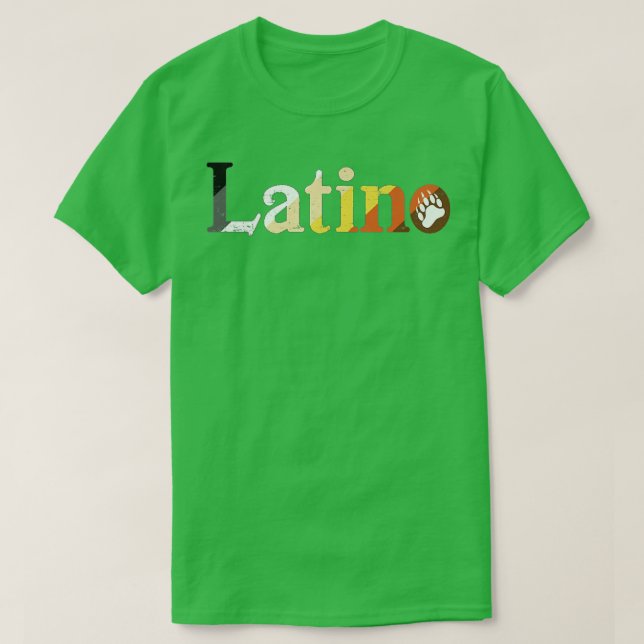 Manar Manar Latino Gay Bear Pride Distress Premium T Shirt (Design framsida)