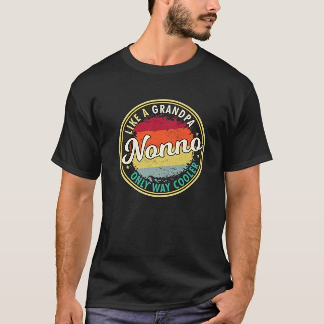 Manar Manar Nonno som en morfar, bara som kylare G T Shirt (Framsida)