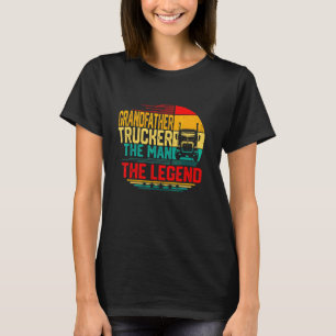 Manar Manar Vintage Farfar Trucker Mannen L. T Shirt