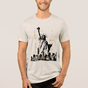 Manar Manhattan Nyc Liberty Statue High Quality T Shirt