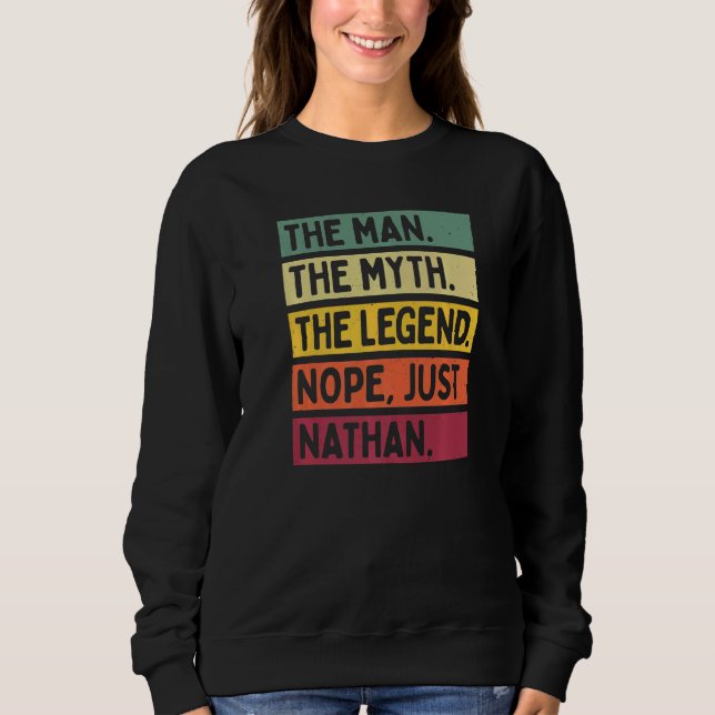 Manar, mannen, myten, bara Nathan T Shirt (Framsida)
