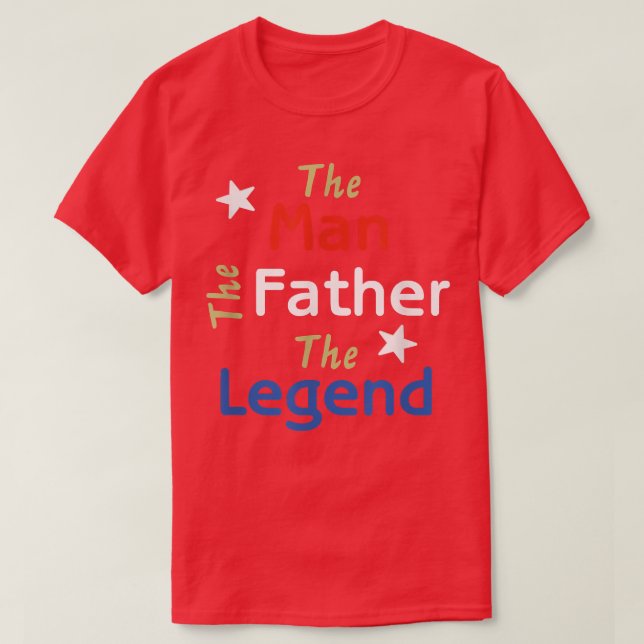 Manar människan Far, den förklarande Fars dag Gi T Shirt (Design framsida)