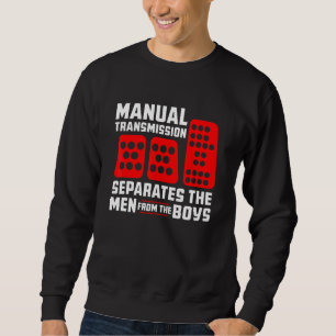Manar manuell överföring separerar Manar från fält Lång Ärmad Tröja
