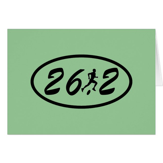 Manar maraton hälsningskort (Framsidan Horizontal)