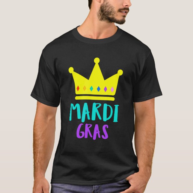 Manar Mardi Gras för manar Mardi Gras Outfits Mard T Shirt (Framsida)