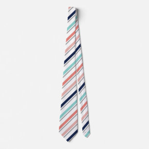 Manar marin och korall avrivna Tie Slips