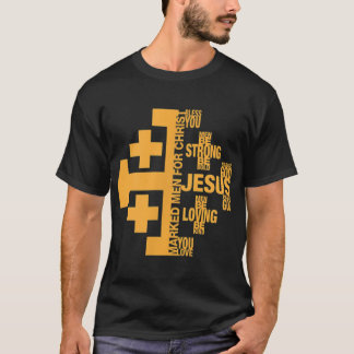 Manar Markerad Manar för Kristus Jerusalem Kor Ord T Shirt