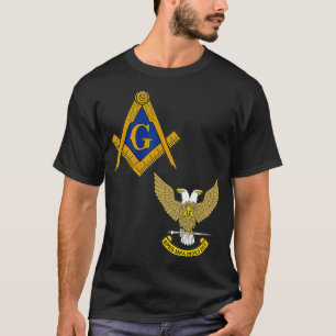 Manar Mason Scottish Rite Split T Shirt Masonic Te