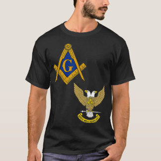 Manar Mason Scottish Rite Split T Shirt Masonic Te