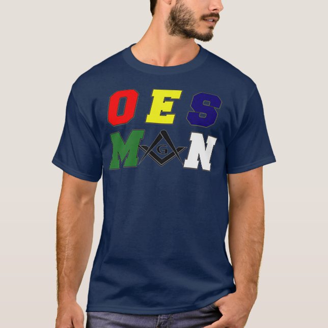 Manar Masonic OES Man T Shirt (Framsida)
