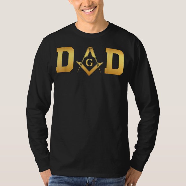 Manar Masonic Pappa Fars dag T Shirt (Framsida)
