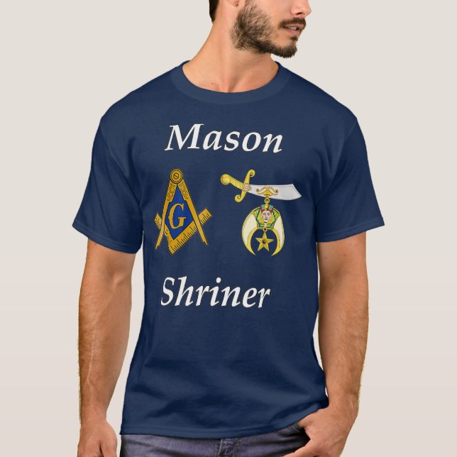 Manar Masonic Shriner Split T Mason Shrine Noble Shirt (Framsida)