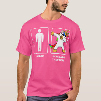 Manar massage Therapist Vs Doktor Dabbing Unicorn  T Shirt