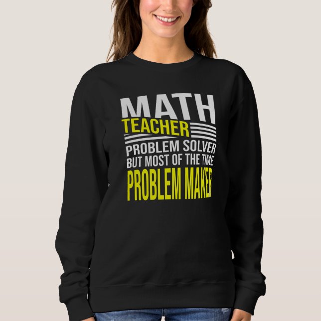 Manar Math Teacher Problemlösare men de flesta mat T Shirt (Framsida)