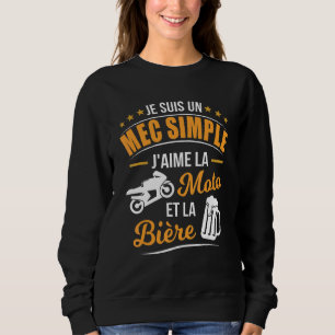 Manar Mec Simple Kärlek Motorcycle Beer Biker T Shirt