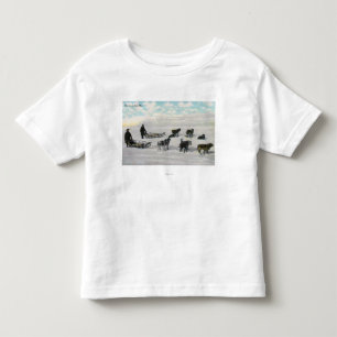 Manar med "Artic fastar postar" Dogsled Tee Shirt
