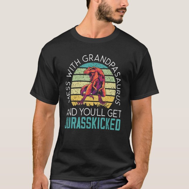 Manar  med morpasaurus och du får Jurass T Shirt (Framsida)