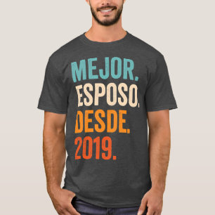 Manar Mejor Esposo Desde 2019 Tredje bröllop-årsda T Shirt