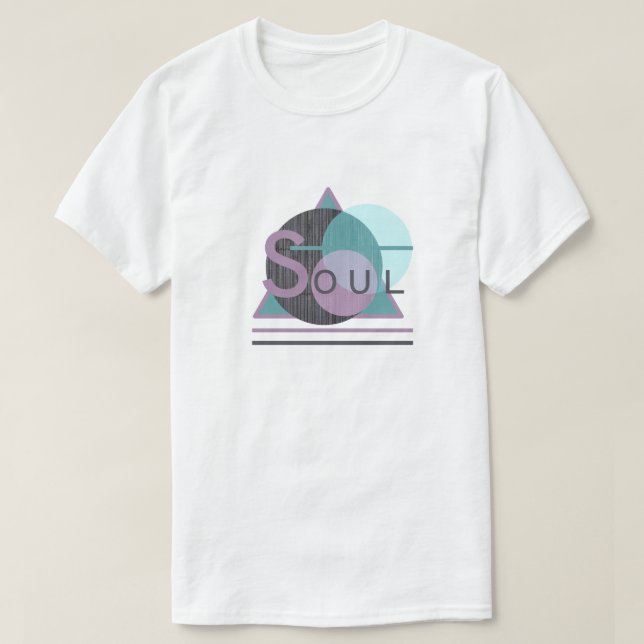 Manar mellan "SOUL" och "Shirt" T Shirt (Design framsida)