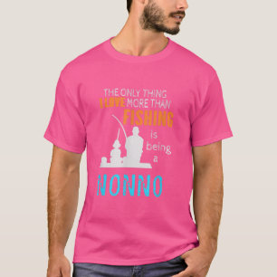 Manar mer än Kärlek Fishing Nonno-Italien Italiens T Shirt