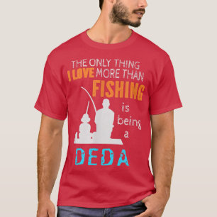Manar mer än Kärlek Fiske Deda Russian Cz T Shirt