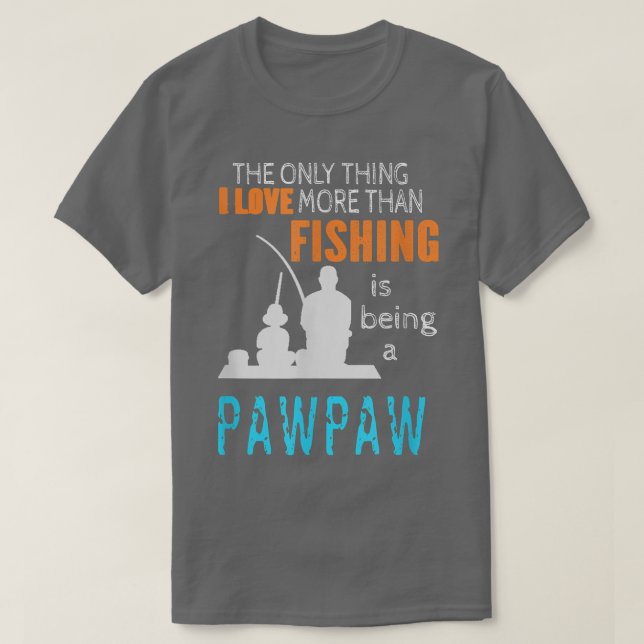 Manar mer än Kärlek Fiske efter Speciell morfar på T Shirt (Design framsida)