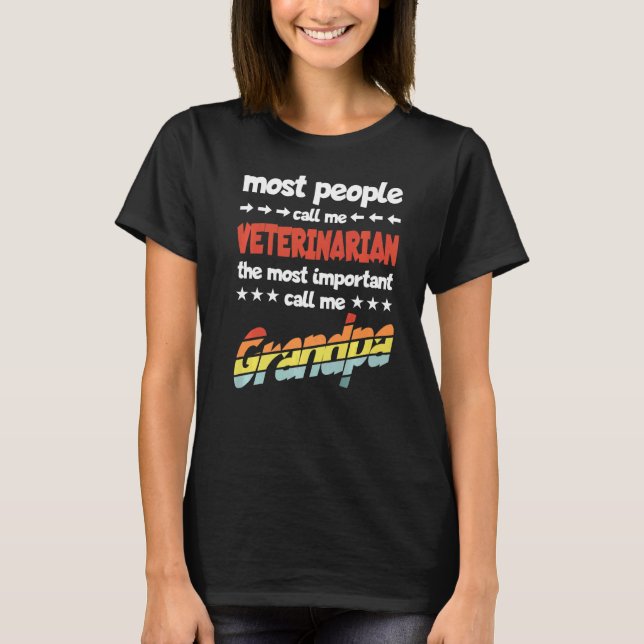 Manar Mest människor kallar mig veterinär mest imp T Shirt (Framsida)
