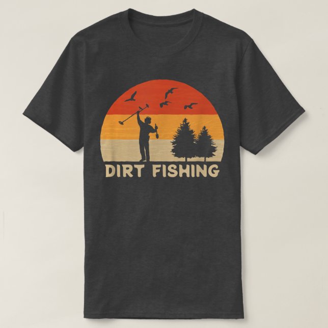 Manar Metall Detector Dirt Fishing Metall Detectio T Shirt (Design framsida)