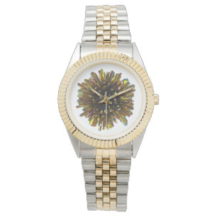 *~*manar metallisk Crystal Sphere för guld- färg Armbandsur