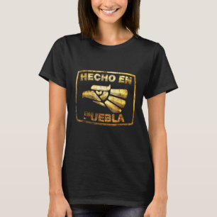 Manar mexikanska Hecho en Puebla Mexiko Eagle Embl T Shirt