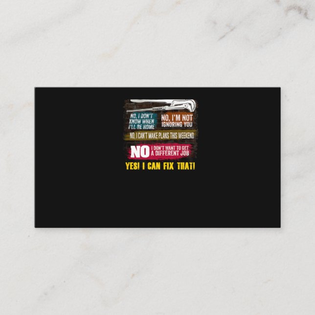 Manar Millwright Novelty Gift T-Shirt för Pappor Visitkort (Framsida)