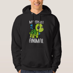 Manar Min egen animala sköldpadda i Kärlek Pappa H Hoodie