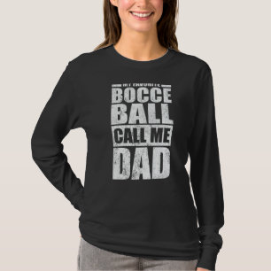 Manar Min favoritbocce Boll kallar mig Pappa Pappo T Shirt