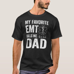 Manar Min favoritEMT kallar mig Pappa Fars dag T Shirt
