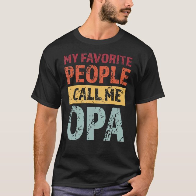 Manar. Min favoritfolk kallar mig opa-farfar T Shirt (Framsida)