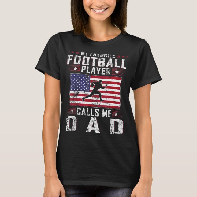 Manar Min favoritfotbollspelare heter Pappa Fath T Shirt (Framsida)