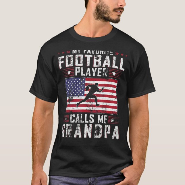 Manar Min favoritfotbollspelare kallar mig morfar T Shirt (Framsida)