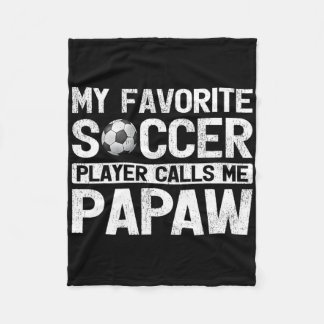 Manar Min favoritfotbollsspelare kallar mig Papaw Fleecefilt