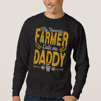 Manar Min favoritjordbrukare kallar mig pappa Farm Lång Ärmad Tröja