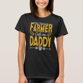 Manar Min favoritjordbrukare kallar mig pappa Farm T Shirt