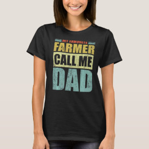 Manar Min favoritjordbrukare kallar mig Pappa Fars T Shirt