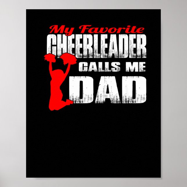 Manar Min favoritledare kallar mig Pappa Cheer Poster (Framsidan)