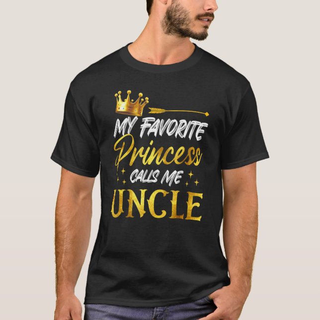 Manar Min favoritprinsessa kallar mig farbror Funn T Shirt (Framsida)