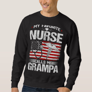 Manar Min favoritsjuksköterska kallar mig Grampa s Lång Ärmad Tröja