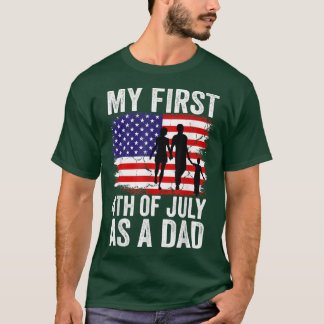 Manar Min första 4 juli som den 4 juli Pappa 2004 T Shirt