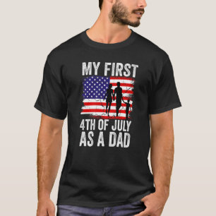 Manar Min första 4 juli som den 4 juli Pappa 2004 T Shirt