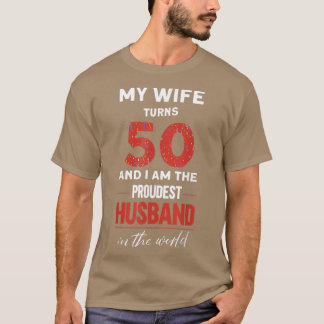 Manar Min fru blir 50 Make i världen T Shirt