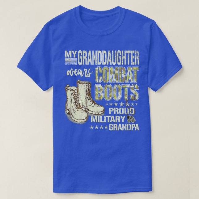 Manar Min mordotter Wears Combat Boots Proud Mi T Shirt (Design framsida)
